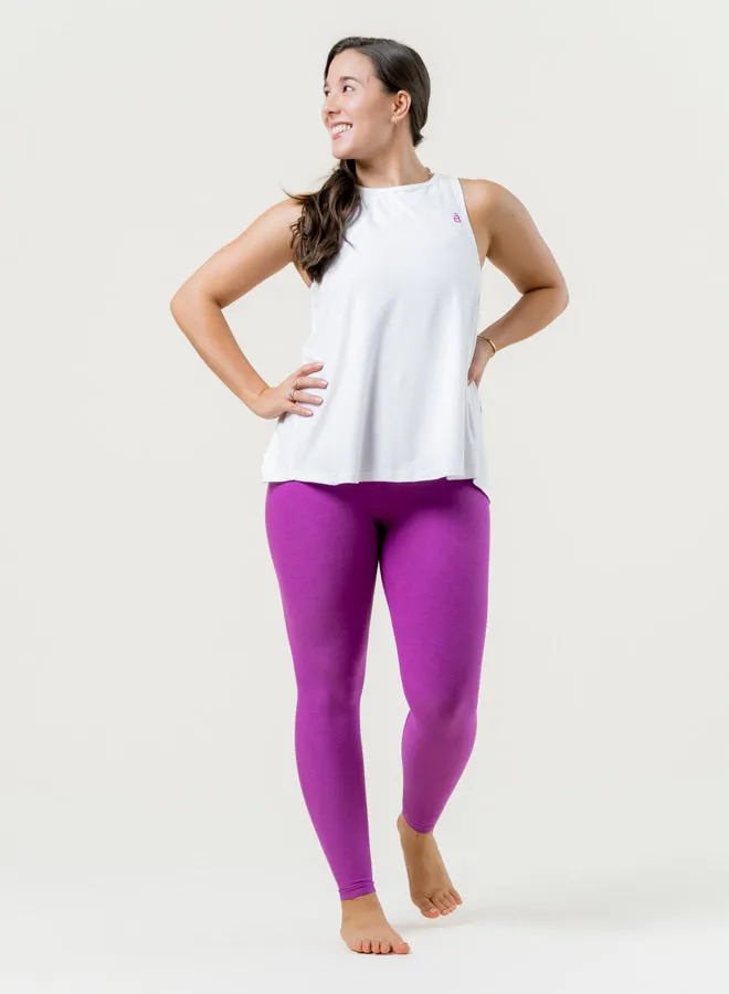 Featherweight Open Up Tank - Cloud White Cyber Glow Functional Jacket