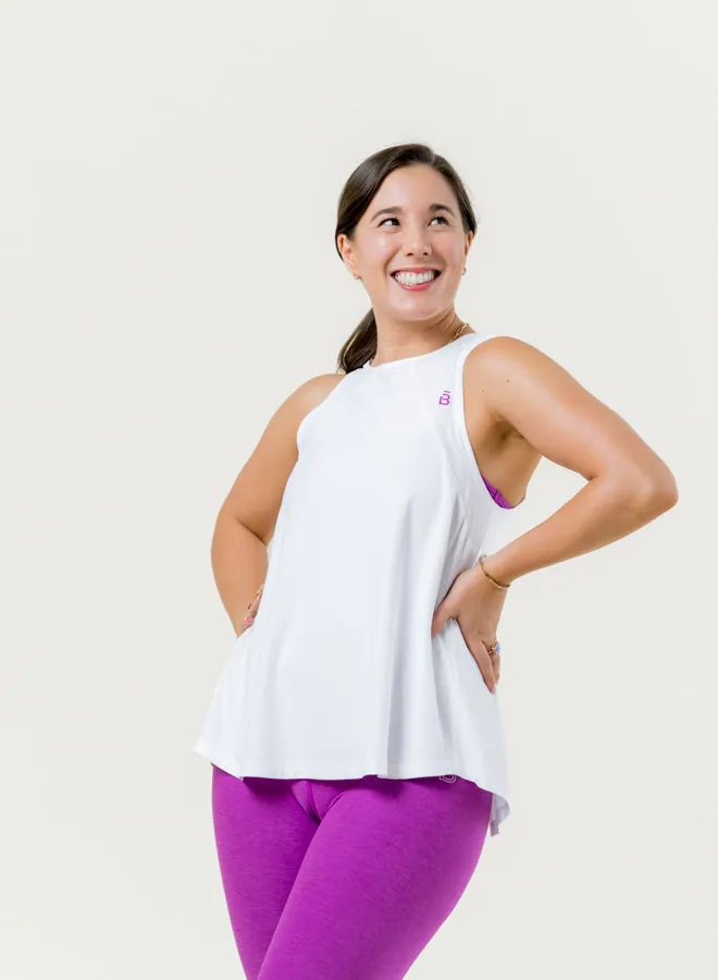 Relaxed Jeans winter clothing Featherweight Open Up Tank - Cloud White