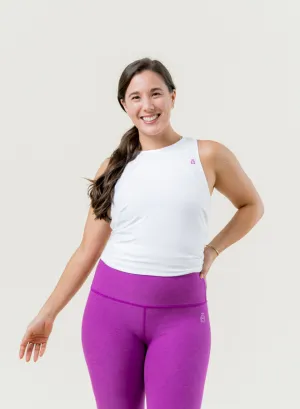 Star Light Featherweight Open Up Tank - Cloud White