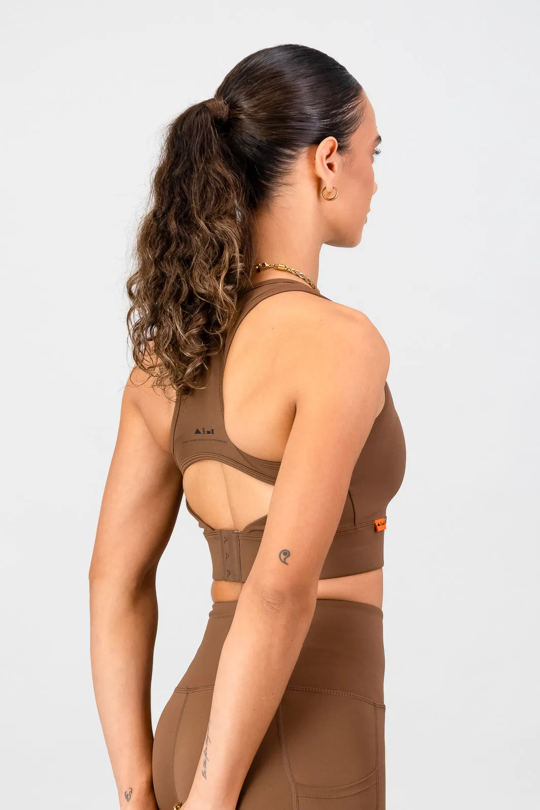 Anti-chafe seams Momentum Sports Bra - Clay