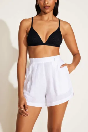 Snag Free Fabric The Getaway Short - White EcoLinen