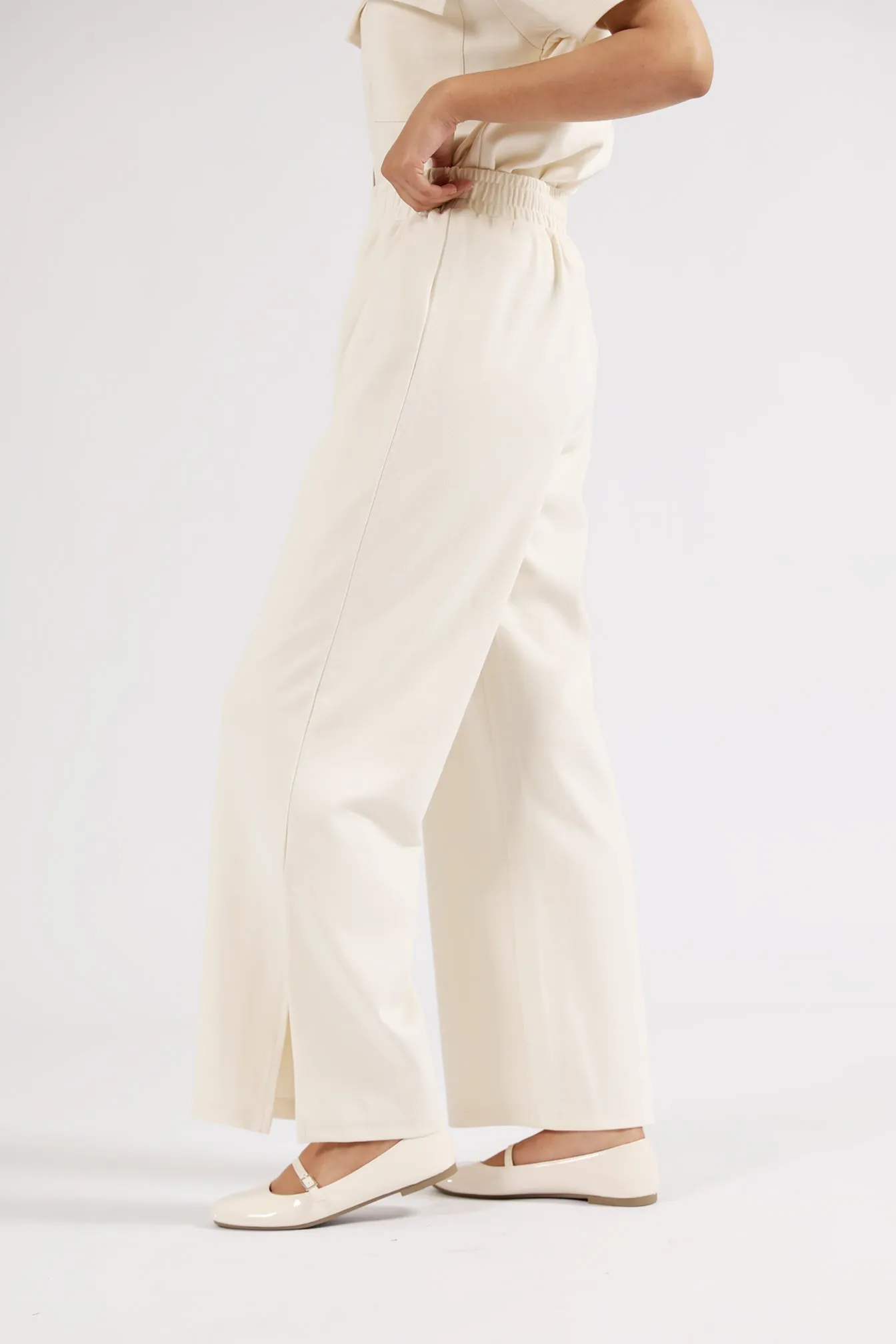 WIDE LEG TROUSERS Chic Wear Side Pockets