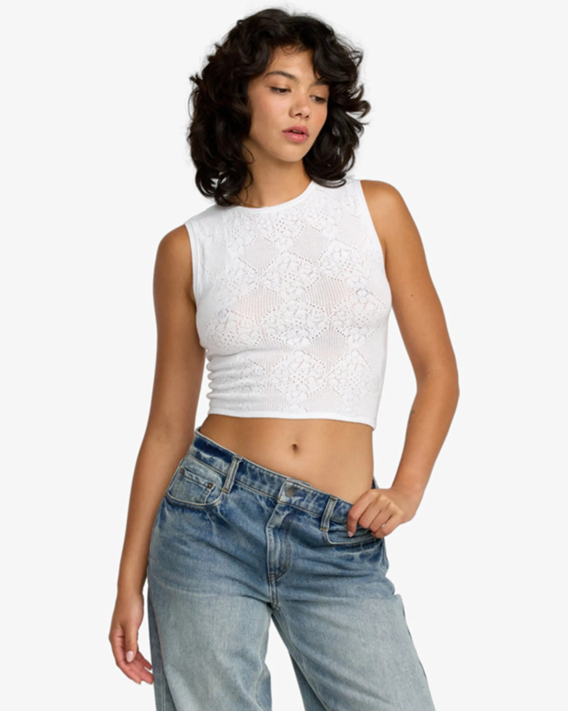 Light Cool off - road Shiver Sweater - Whisper White