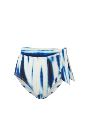 Side Tie High Waist Bottom Elba Island Anti Chafe Edging Cross Back Strap Design