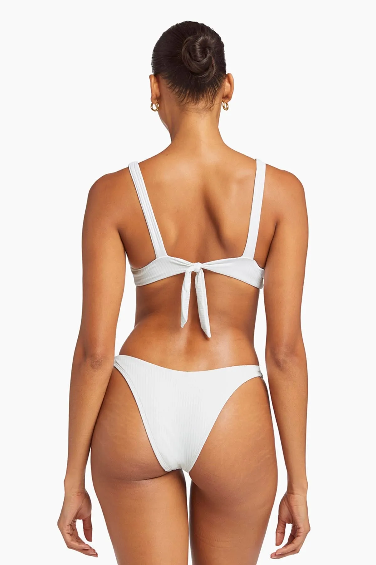 Tagless Design Demi Underwire Top - White EcoRib