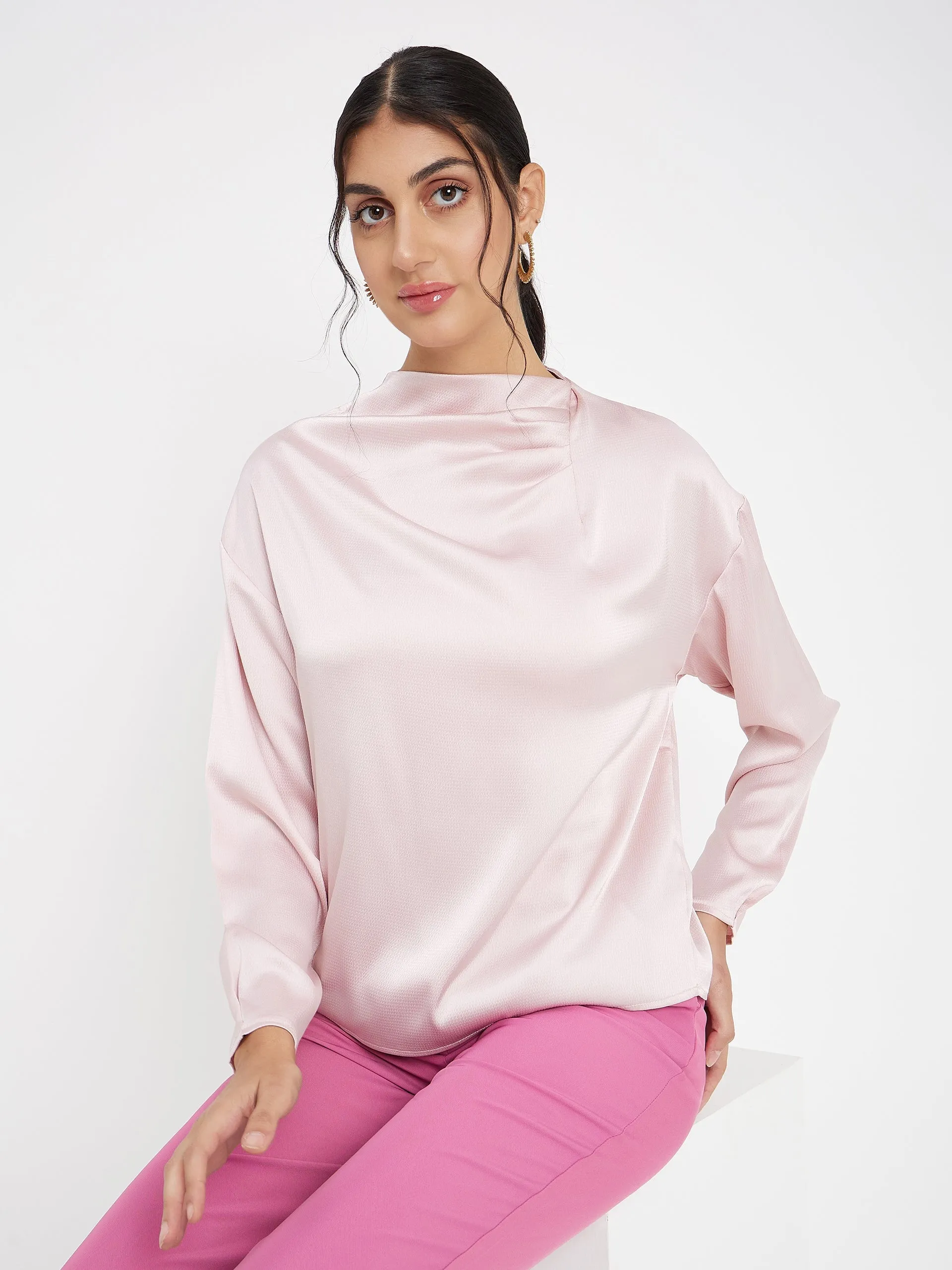 Madame Solid Pink Top Easy Cool