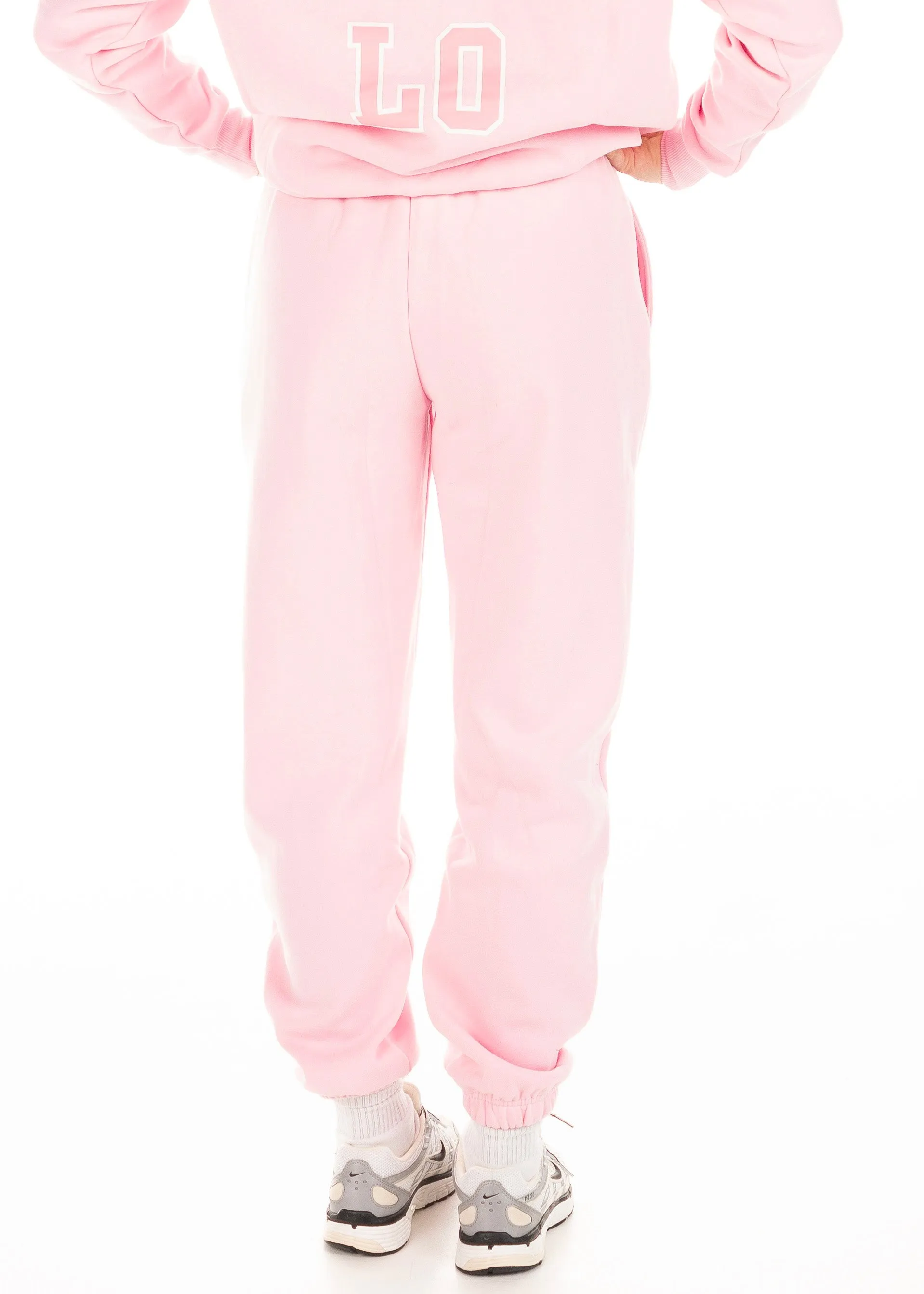warm glow Smart Casual VELO OVERSIZED TRACKPANTS - STRAWBERRY