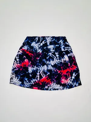 Wear It To Heart Multi Color Tie Dye Ray High Waist Skirt Effortless Feel Mid Length
