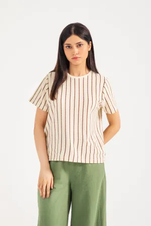SoftTouch Texture Professional Fit STRIPED KNIT TEE